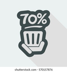 Discount label icon