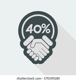 Discount label icon