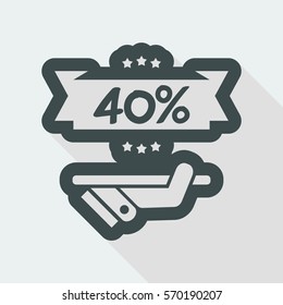 Discount label icon