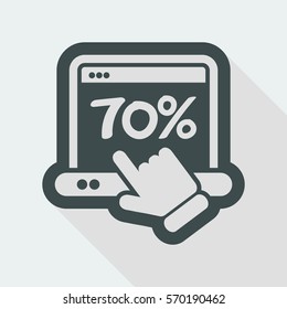 Discount label icon