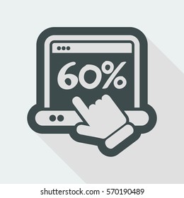 Discount label icon