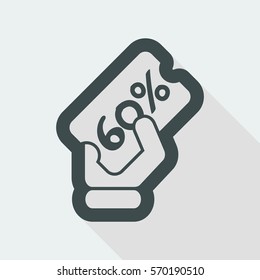Discount label icon