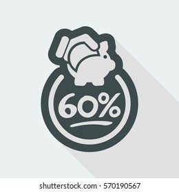 Discount label icon