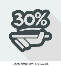 Discount label icon