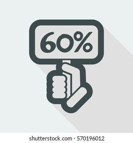 Discount label icon