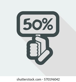 Discount label icon