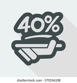 Discount label icon