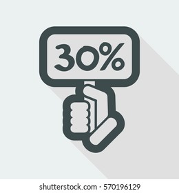Discount label icon
