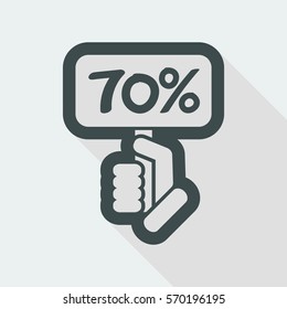 Discount label icon
