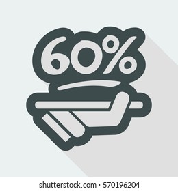 Discount label icon