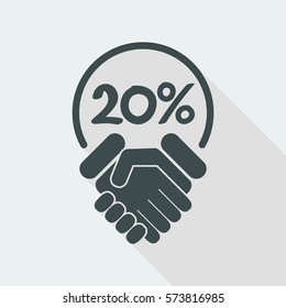 Discount label icon