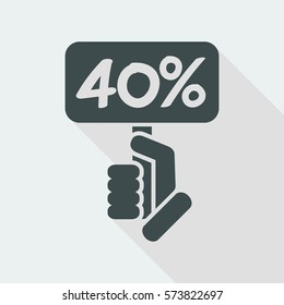 Discount label icon