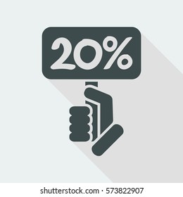 Discount label icon
