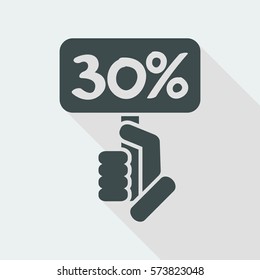 Discount label icon