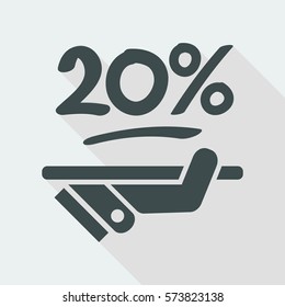 Discount label icon
