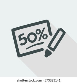 Discount label icon