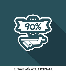 Discount label icon