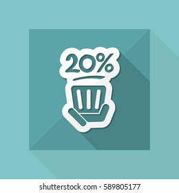 Discount label icon