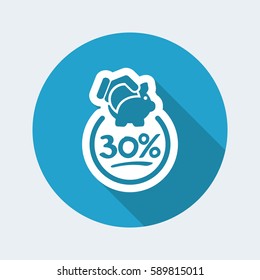 Discount label icon