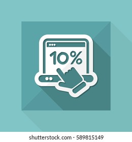 Discount label icon