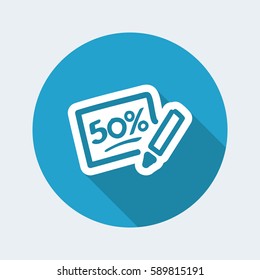 Discount label icon