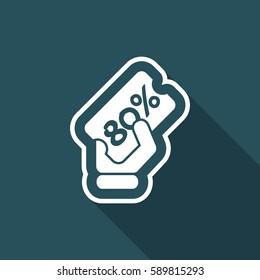Discount label icon