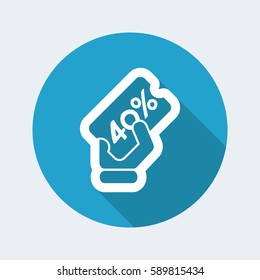Discount label icon