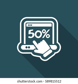 Discount label icon