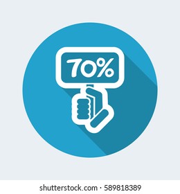 Discount label icon
