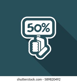 Discount label icon