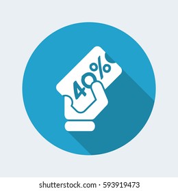 Discount label icon