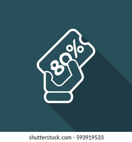 Discount label icon