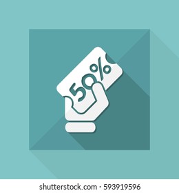 Discount label icon
