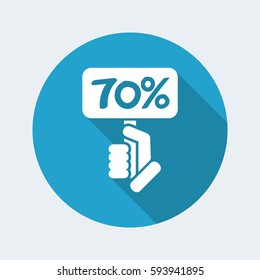 Discount label icon