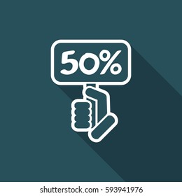 Discount label icon