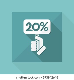 Discount label icon