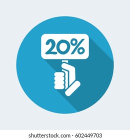 Discount label icon