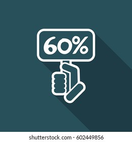 Discount label icon