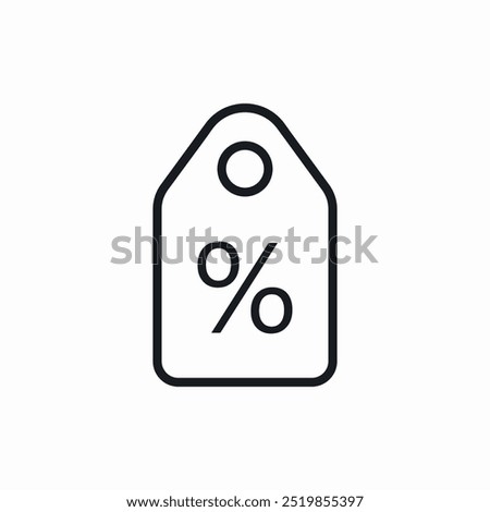 discount label icon sign vector