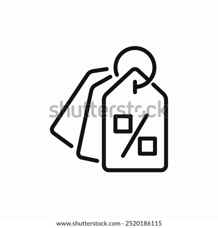 discount label icon sign vector