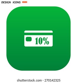 Discount label. icon. vector design