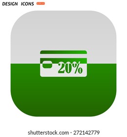 Discount label. icon. vector design