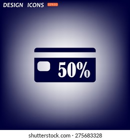 Discount label. icon. vector design