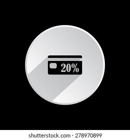 Discount label. icon. vector design