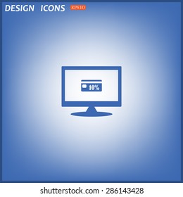 Discount label. icon. vector design