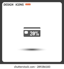 Discount label. icon. vector design