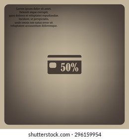 Discount label. icon. vector design