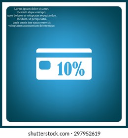 Discount label. icon. vector design