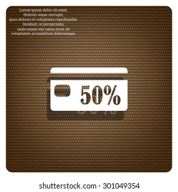 Discount label. icon. vector design