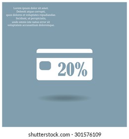 Discount label. icon. vector design
